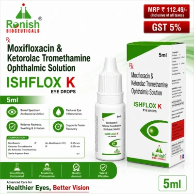 ISHFLOX K EYE DROP 5ML
