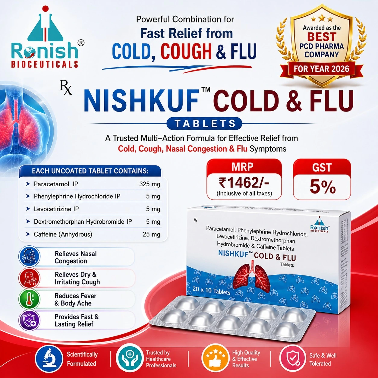 NISHKUF COLD & FLU TAB