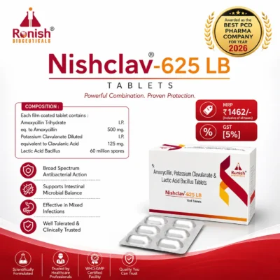 NISHCLAV 625 LB TABLETS