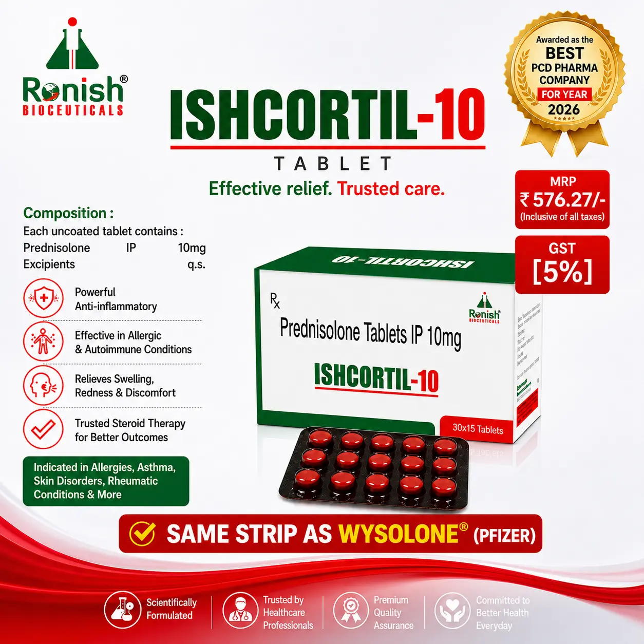 ISHCORTIL-10 TABLETS