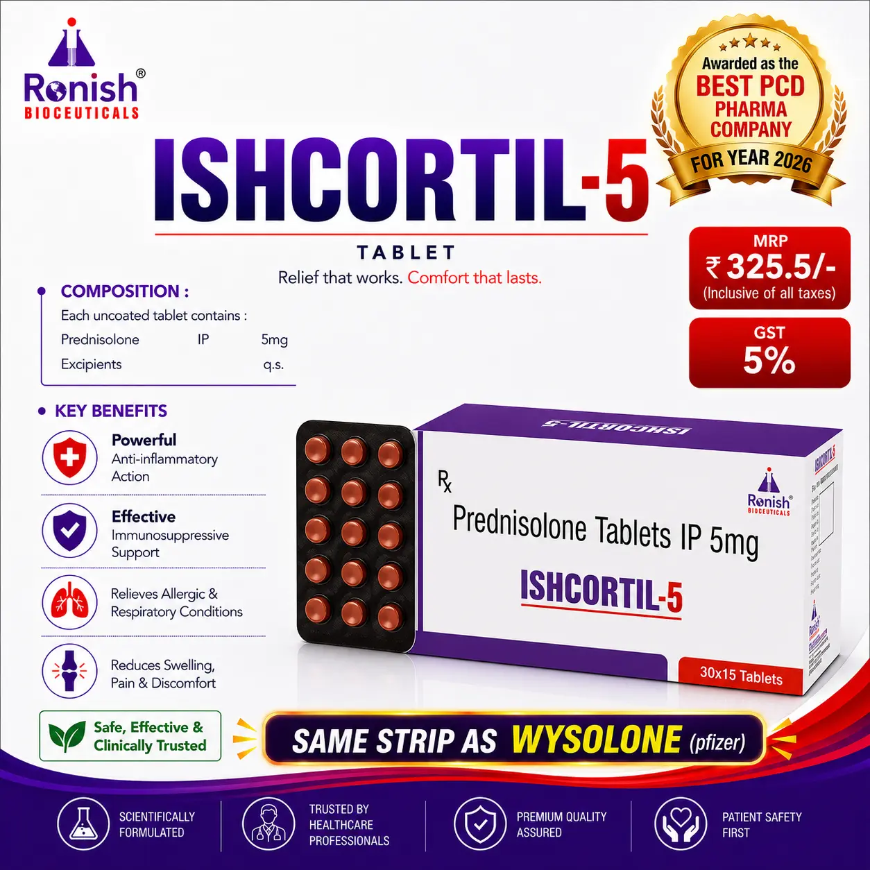 ISHCORTIL-5 TABLETS